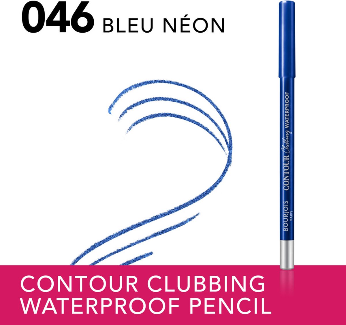 Bourjois | Contour Clubbing Waterproof Eye Pencil | 046 Bleu Neon | Best Price in Pakistan original skincare product Pakistan