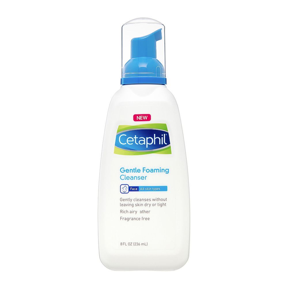 Cetaphil Gentle Foaming Cleanser, All Skin Types Fragrance Free 236 Ml | Best Price in Pakistan original skincare product Pakistan