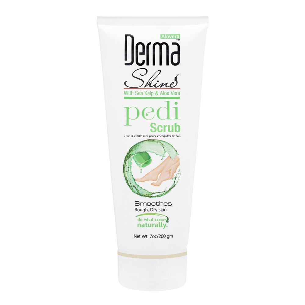 Derma Shine Whith Sea Kelp & Aloe Vera Pedi Scrub 200Gm | Best Price in Pakistan original skincare product Pakistan مرکزی تصویر
