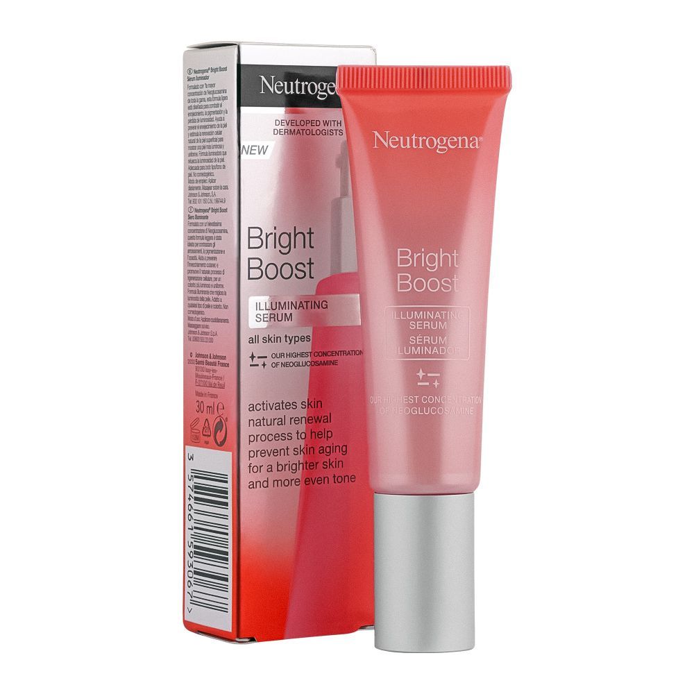 Neutrogena Bright Boost Illuminating Serum | 30ml (Near Expiry: Apr 2026) | Best Price in Pakistan original skincare product Pakistan
