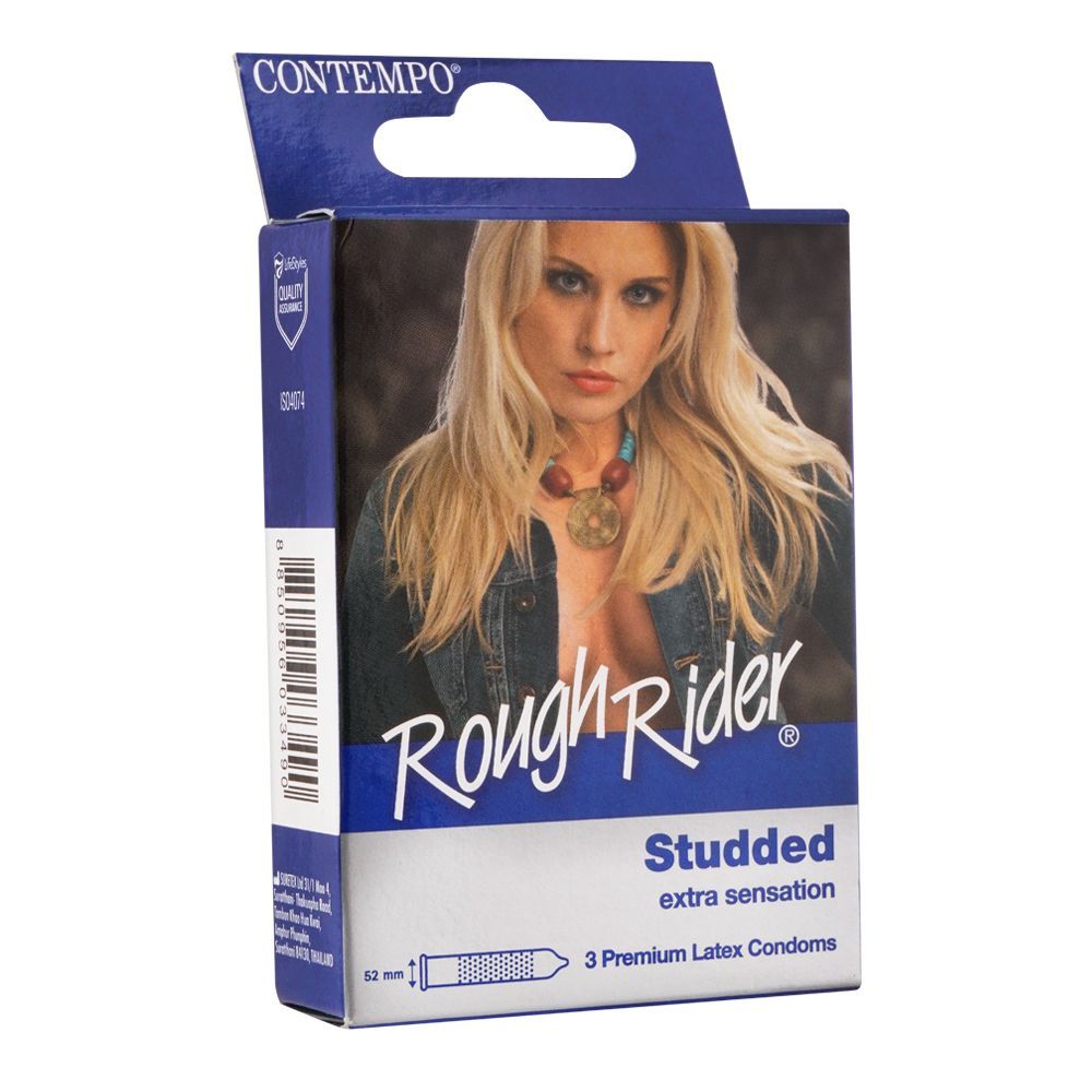 Rough Rider | Studded Extra Sensation Condoms 3s | Best Price in Pakistan original skincare product Pakistan Main image