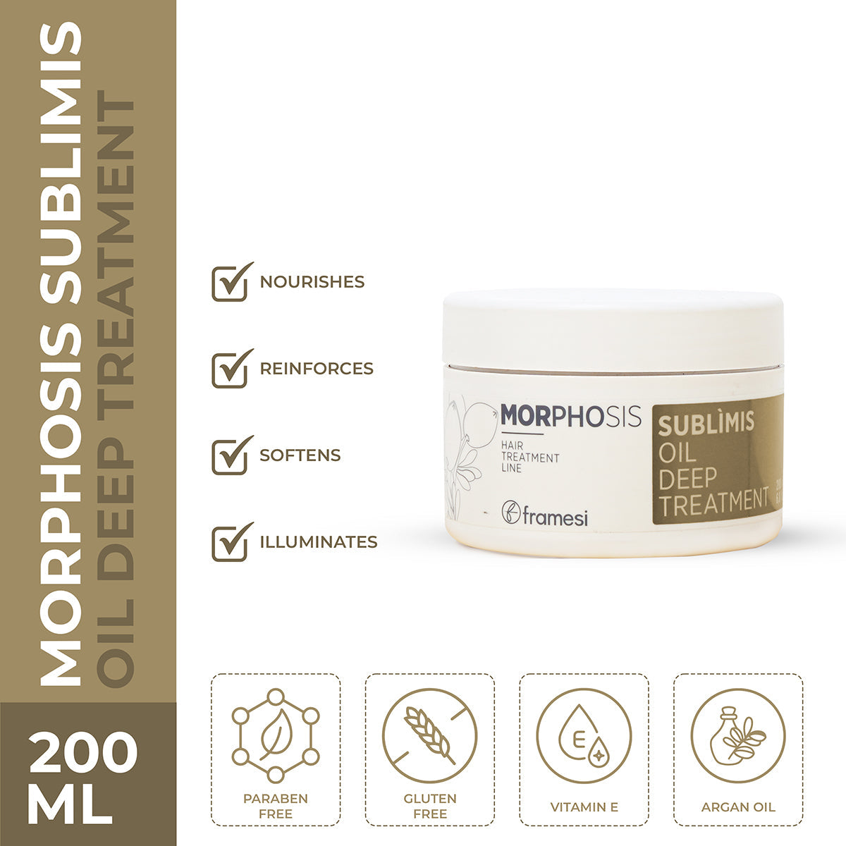 Framesi | Morphosis Sublimis Oil Deep Treatment 200 ml | Best Price in Pakistan original skincare product Pakistan