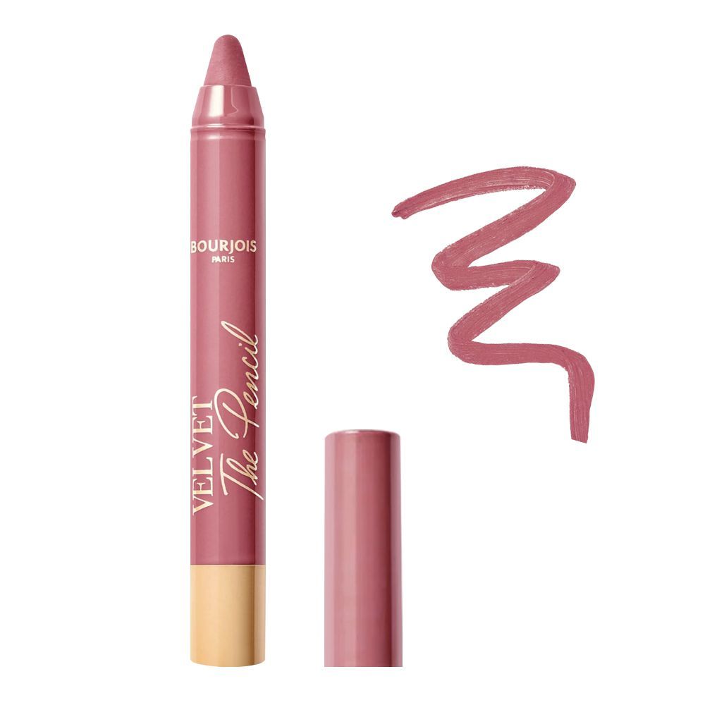 Bourjois Lipstick And Lip Liner 2 In 1 Velvet The Pencil | 03 In Mauve Again | Best Price in Pakistan original skincare product Pakistan