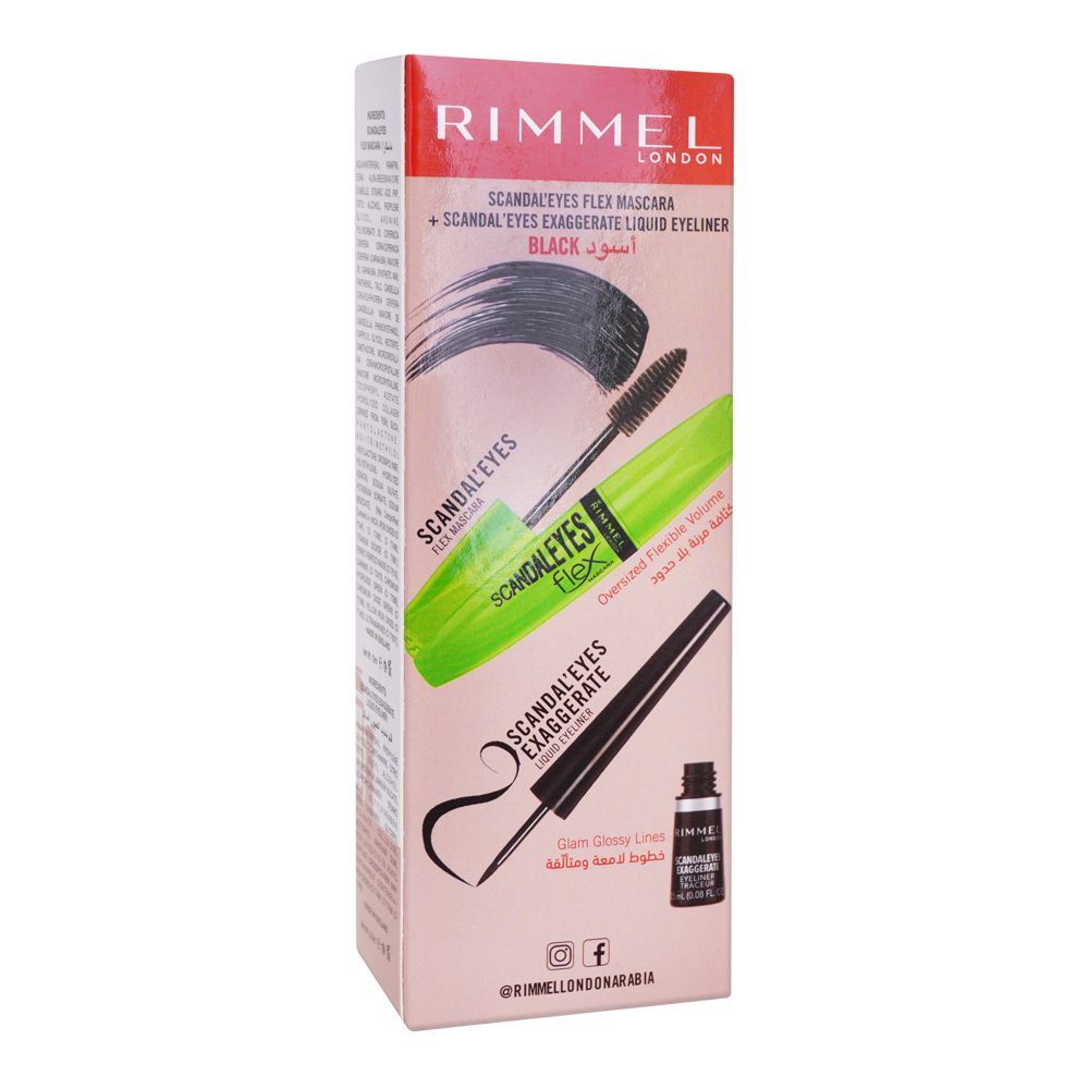 Rimmel Promo Scandle eyes Flex Masc & Scandleeyes Exaggerate Liq Eyeliner | Best Price in Pakistan original skincare product Pakistan