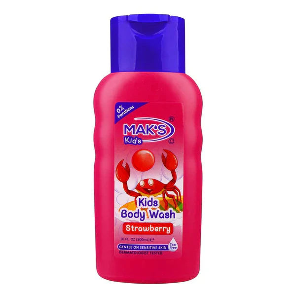 Mak's Kids Strawberry Body Wash | 300ml | Best Price in Pakistan original skincare product Pakistan