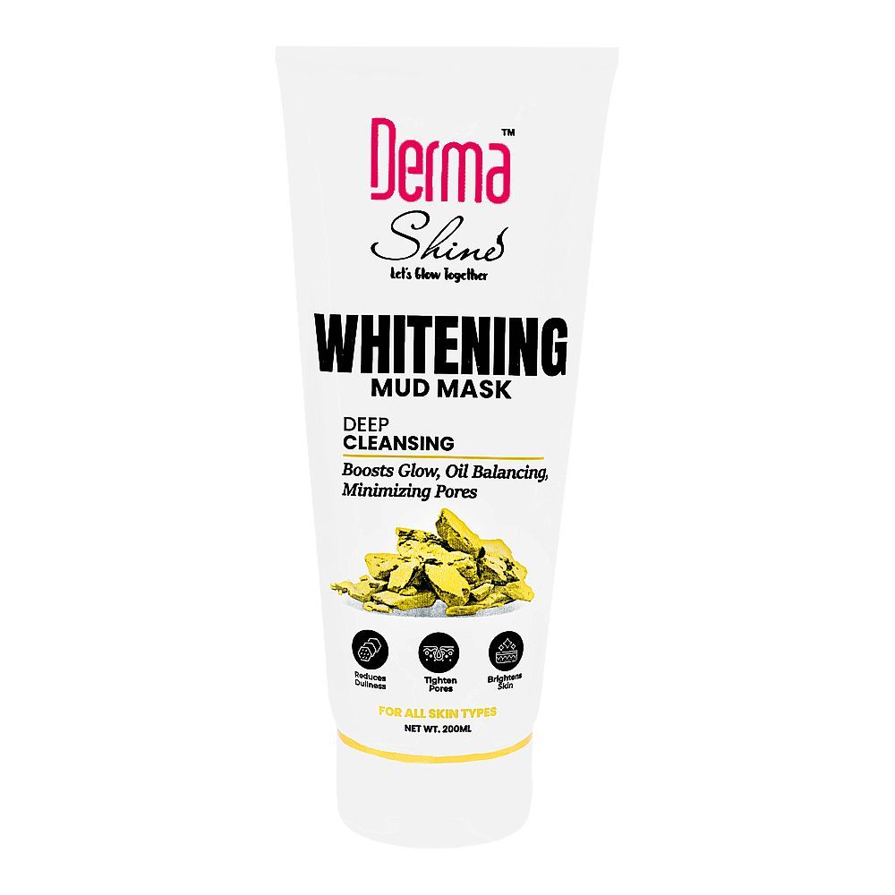 DERMA SHINE WHITENING MUD MASK 200GM | Best Price in Pakistan original skincare product Pakistan