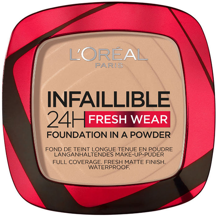 L'Oreal Paris | Infallible 24H Fresh Wear Breathable Liquid Foundation in Powder | 130 True Beige | Best Price in Pakistan original skincare product Pakistan