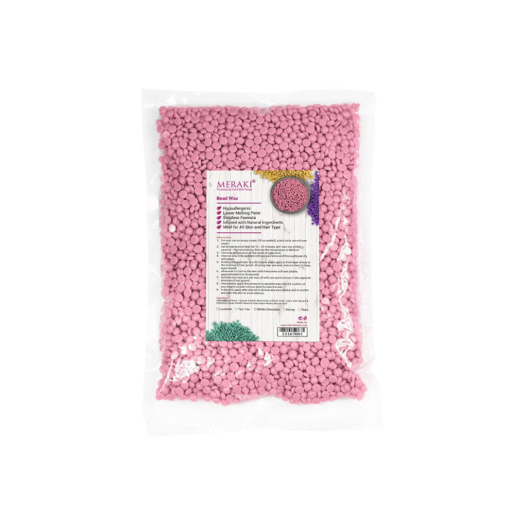 Meraki Beads Stripless Hair Removal Wax Rose 250G | Best Price in Pakistan original skincare product Pakistan