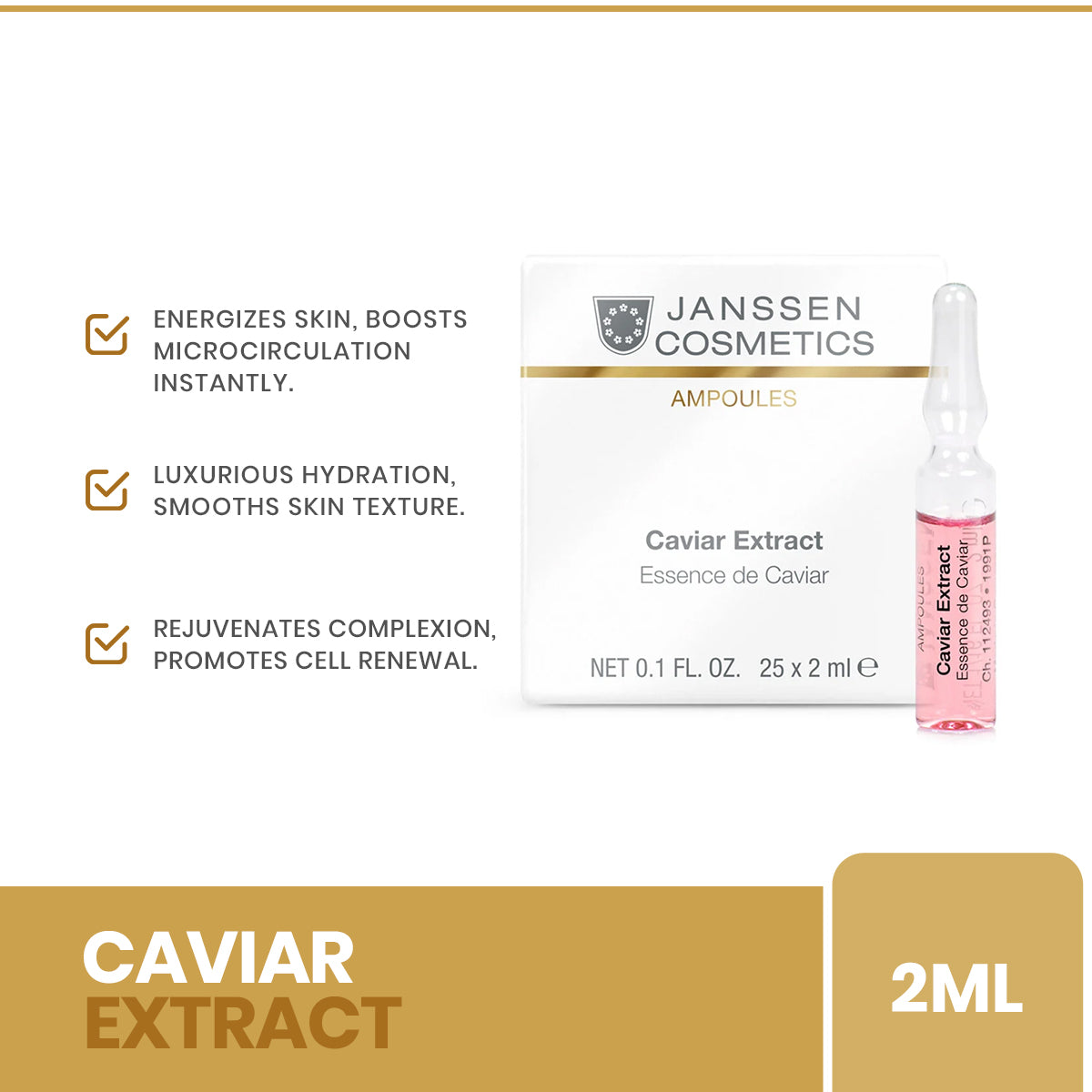 Janssen | Caviar Extract 2 ml | Best Price in Pakistan original skincare product Pakistan