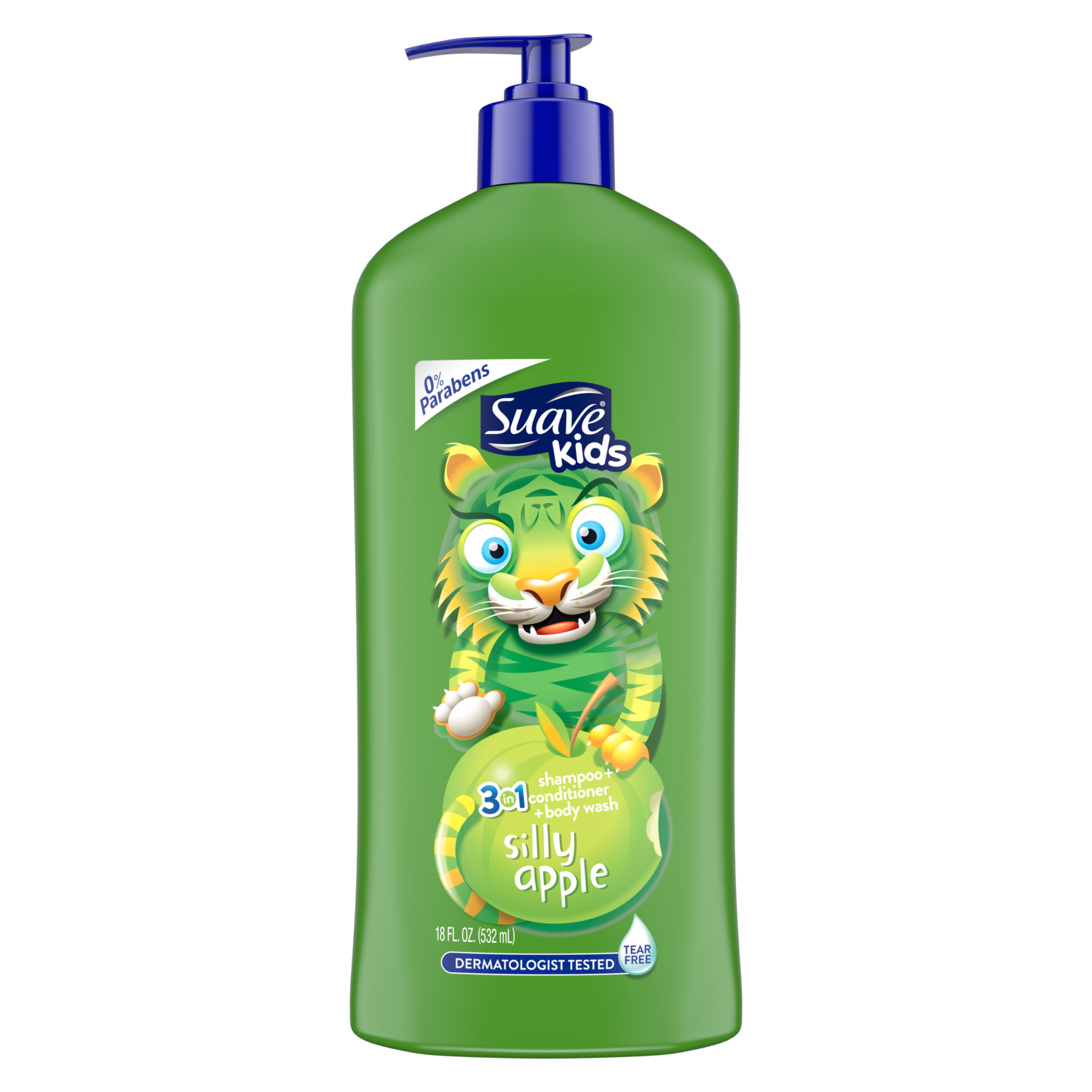Suave Kids 3In1 Shmp+Cond+Body Wash Silly Apple Pump 18Oz/532Ml | Best Price in Pakistan original skincare product Pakistan Main image