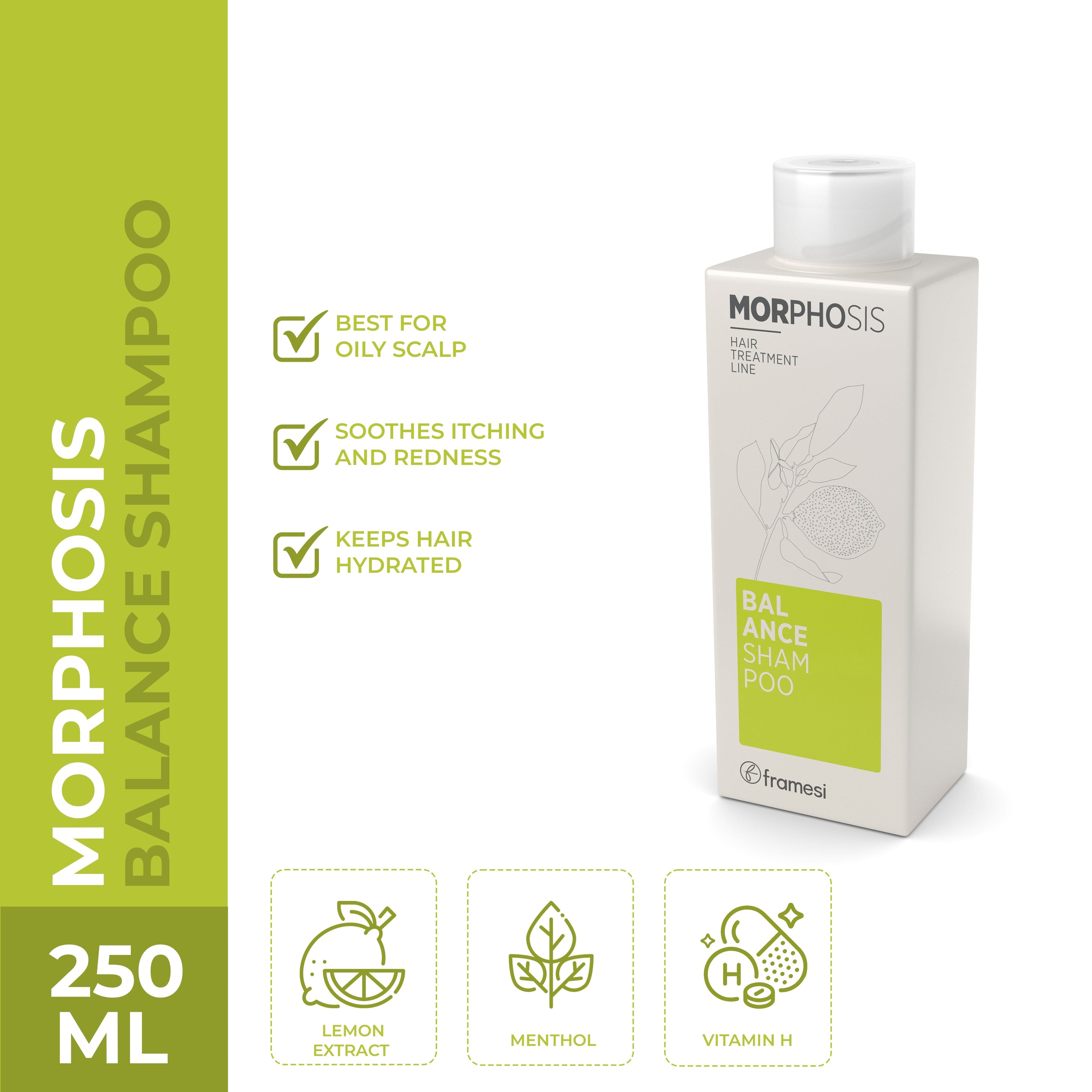 Framesi | Morphosis Balance Shampoo 250 ml | Best Price in Pakistan original skincare product Pakistan