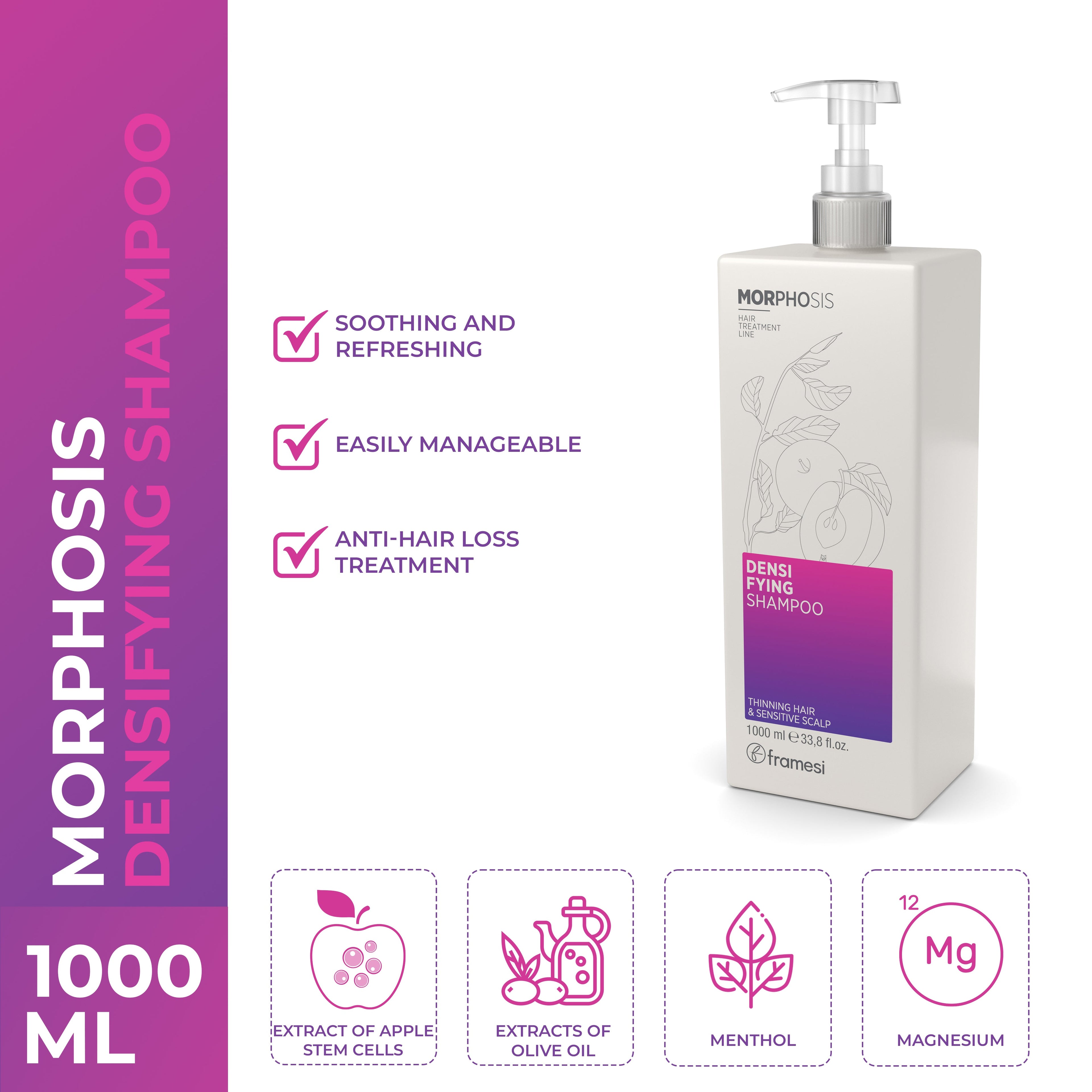 Framesi | Densifying Shampoo | 1000 ml | Best Price in Pakistan original skincare product Pakistan