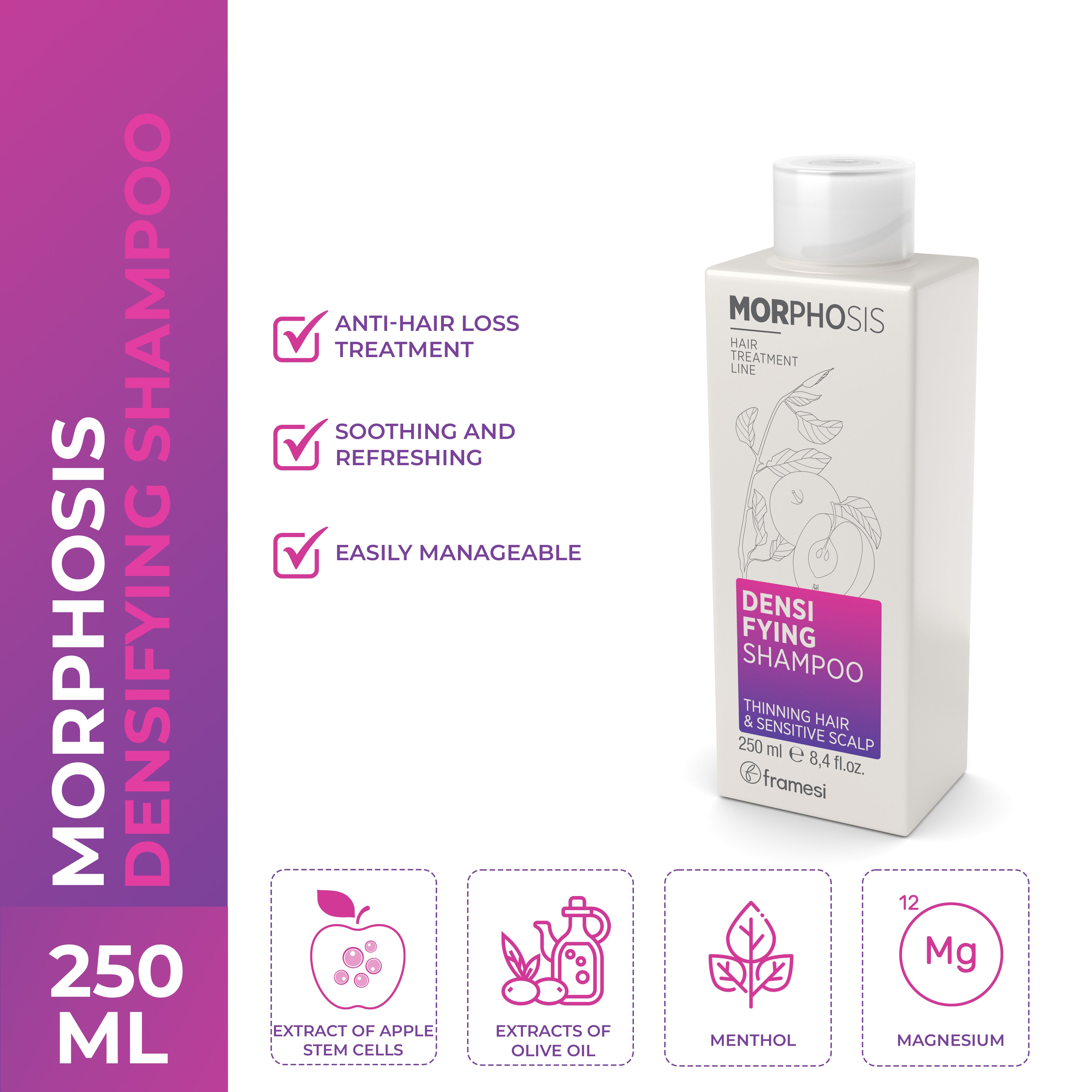 Framesi | Morphosis Densifying Shampoo 250 ml | Best Price in Pakistan original skincare product Pakistan مرکزی تصویر