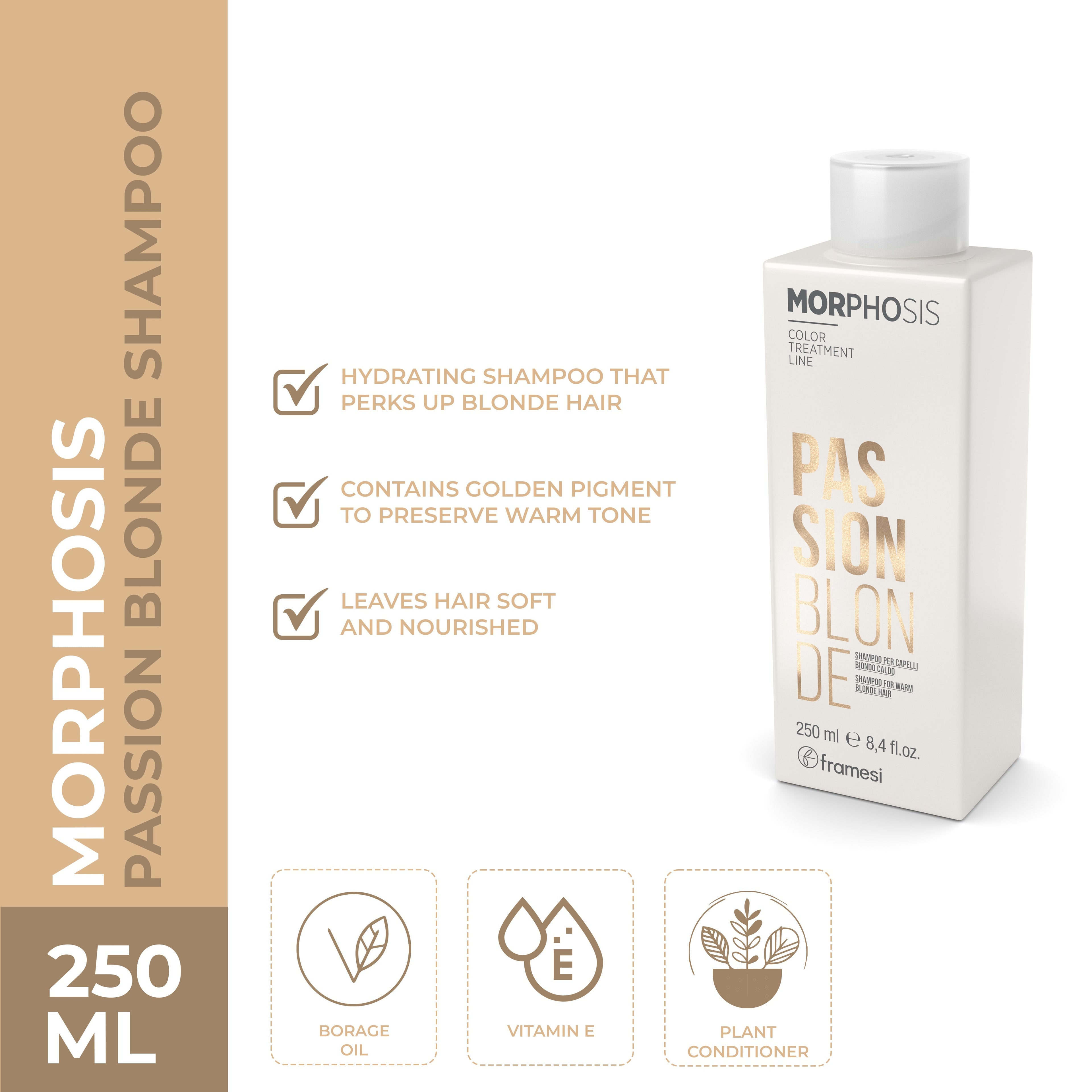 Framesi | Passion Blonde Shampoo | 250 ml | Best Price in Pakistan original skincare product Pakistan
