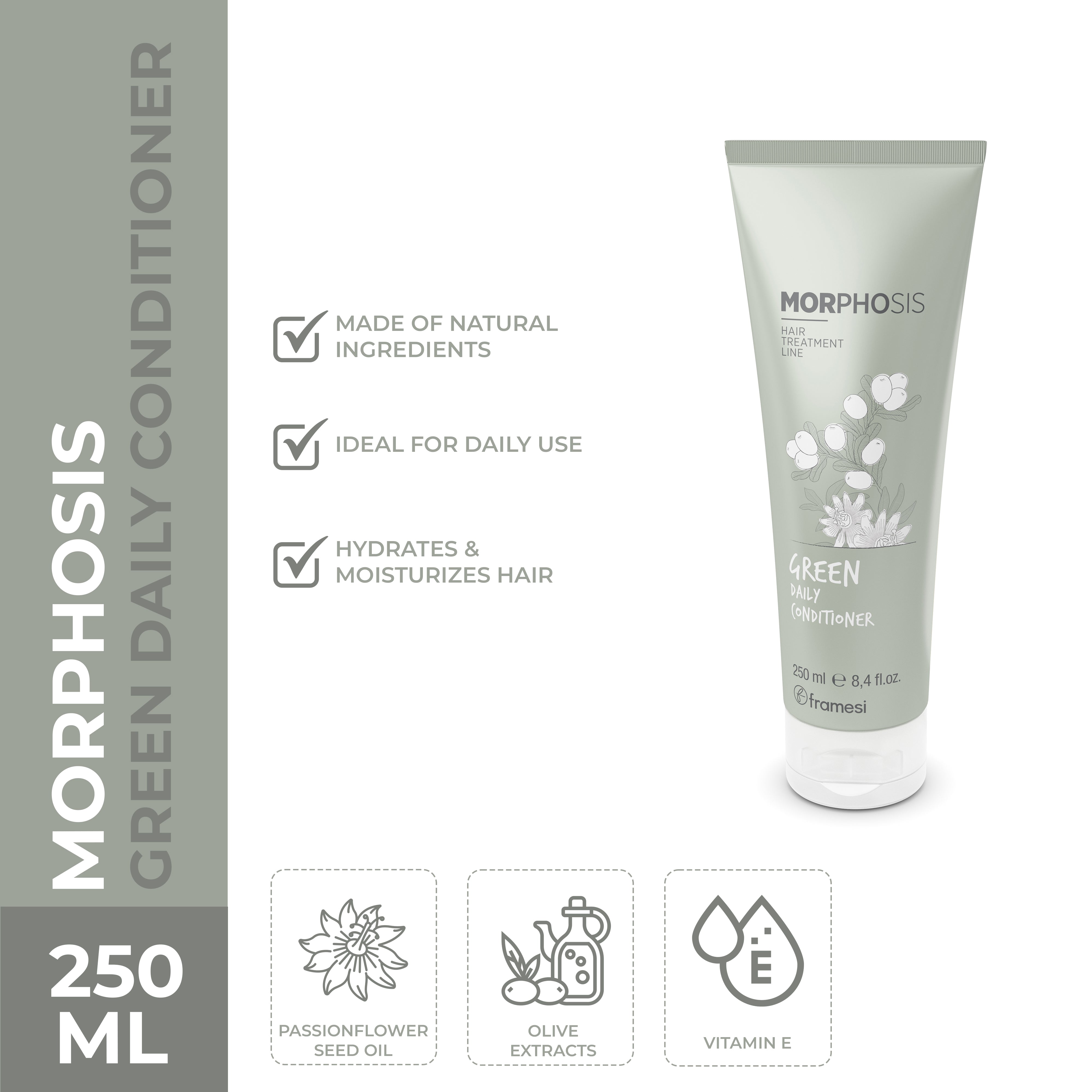 Framesi | Morphosis Green Daily Conditioner 250 ml | Best Price in Pakistan original skincare product Pakistan مرکزی تصویر