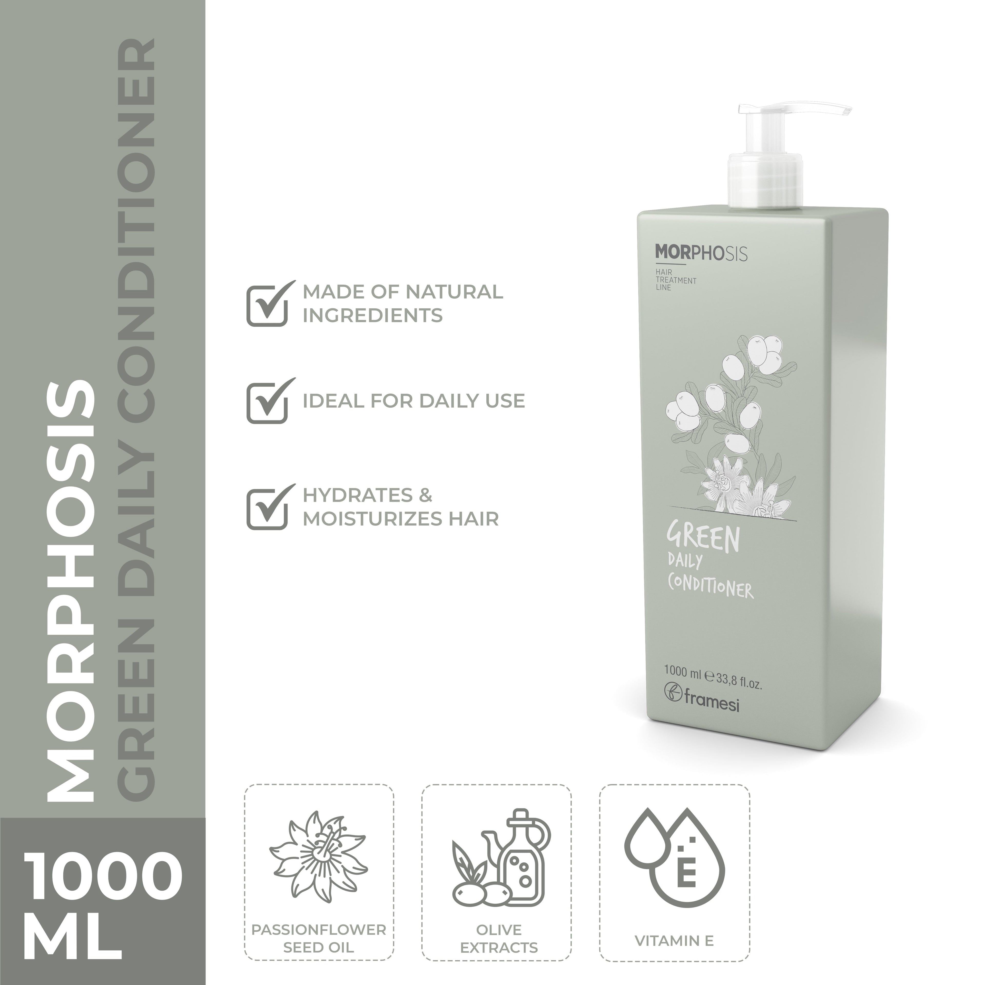 Framesi | Green Daily Conditioner | 1000 ml | Best Price in Pakistan original skincare product Pakistan