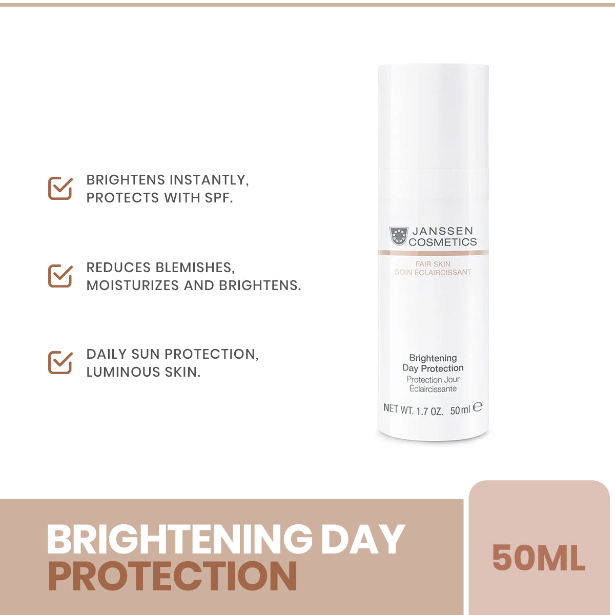 Janssen | Brightening Day Protection 50ml | Best Price in Pakistan original skincare product Pakistan