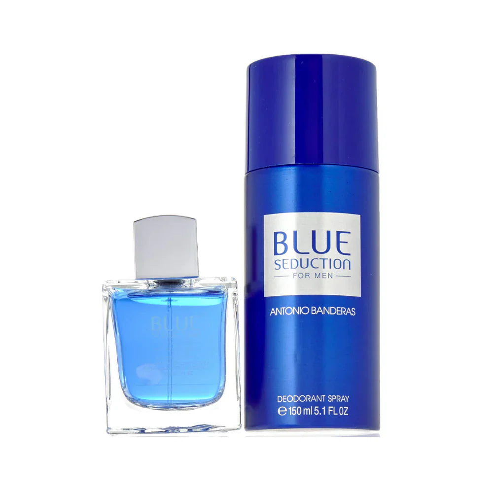 Antonio Banderas Blue Seduction Men Set Edt 100Ml+Deo Spray 150Ml | Best Price in Pakistan original skincare product Pakistan