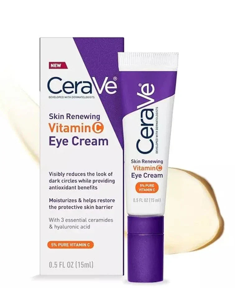 Cerave Skin Renewing Vitamin C Eye Cream 15Ml | Best Price in Pakistan original skincare product Pakistan مرکزی تصویر
