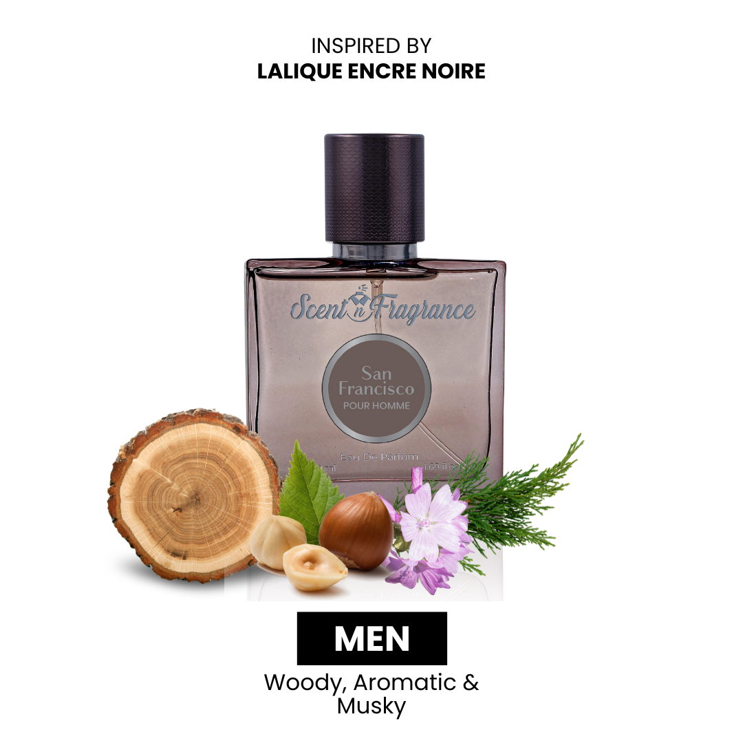 San Francisco Inspired By Lalique  Encre Noir | Men | 50ml | Best Price in Pakistan original skincare product Pakistan Main image