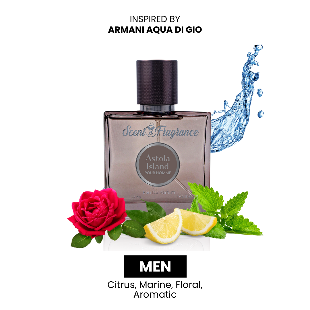 Astola Island Inspired By Armani Acqua Di Gio | Men | 50ml | Best Price in Pakistan original skincare product Pakistan مرکزی تصویر