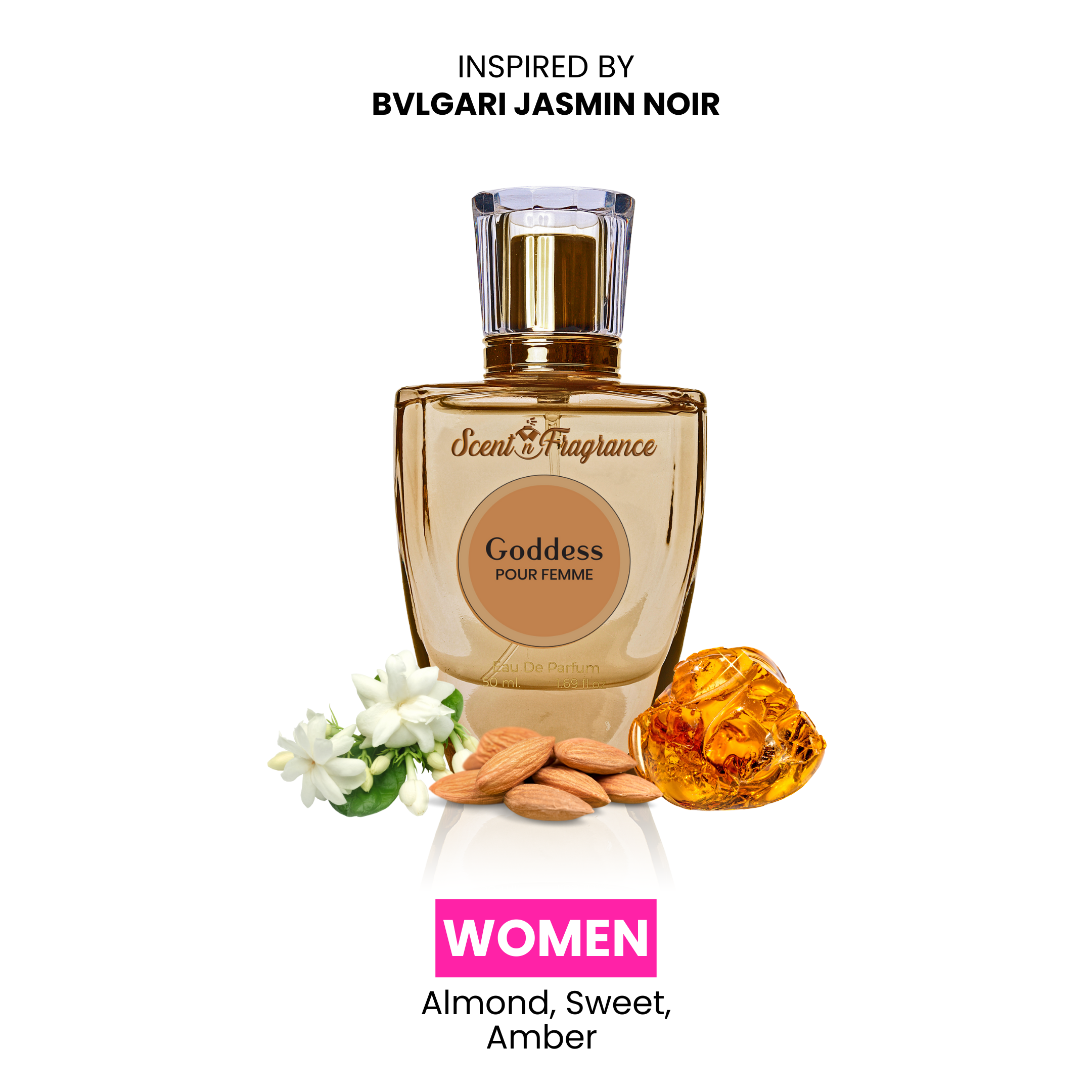 Goddess Inspired By Bvlgari Jasmin Noir | Women | 50ml | Best Price in Pakistan original skincare product Pakistan