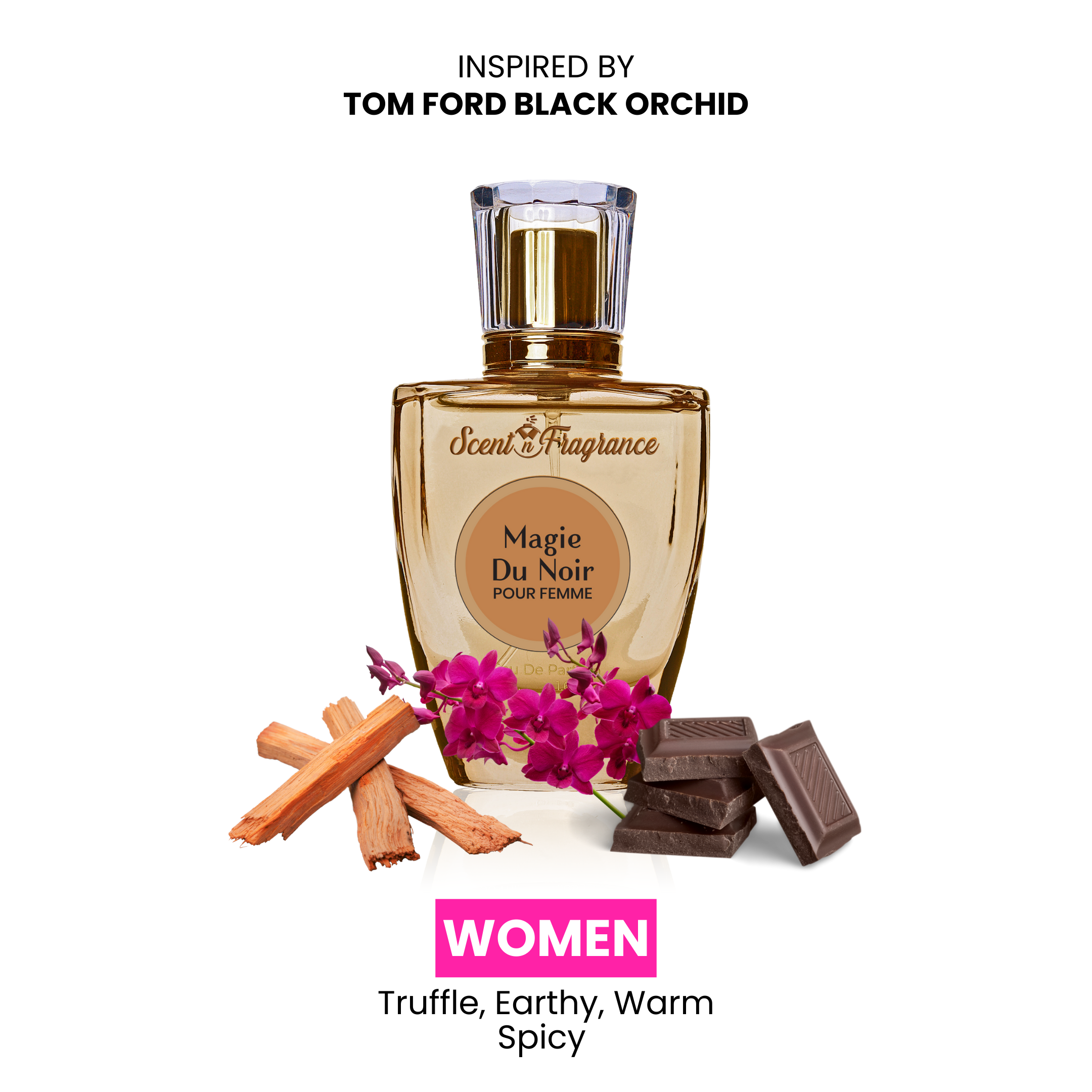Magie du Noir Inspired By Tom Ford Black Orchid | Women | 50ml | Best Price in Pakistan original skincare product Pakistan