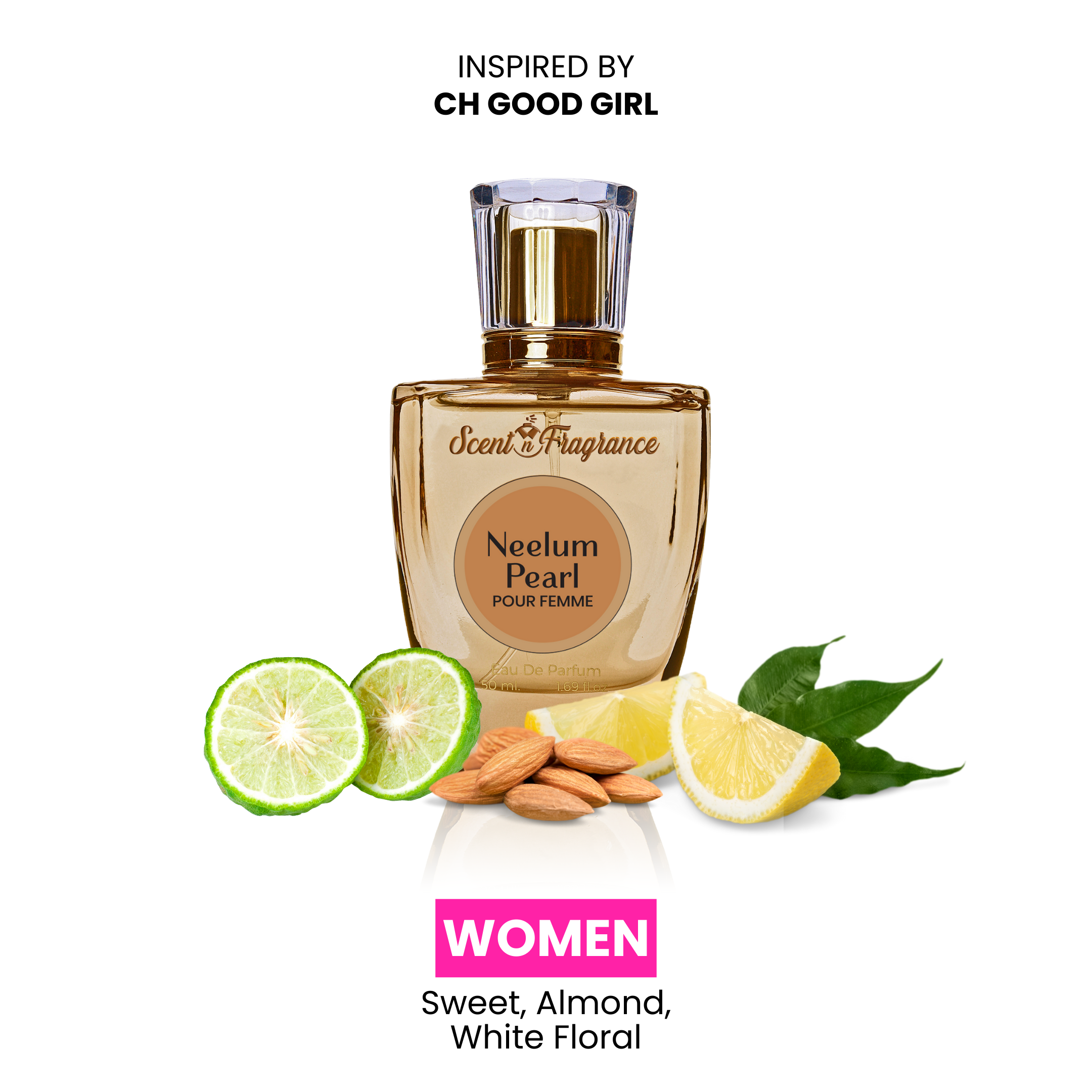 Neelum Pearl Inspired By Carolina Herrera Good Girl | Women | 50ml | Best Price in Pakistan original skincare product Pakistan