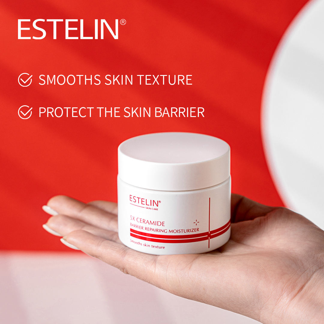 Estelin | 5X Ceramide Barrier Repairing Moisturizer 50g | Best Price in Pakistan original skincare product Pakistan Main image