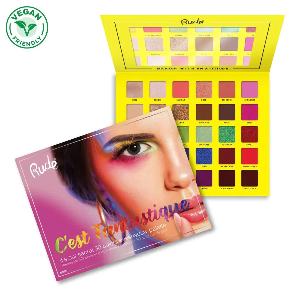 Rude C'est Fantastique 30 Eyeshadow Palette | Best Price in Pakistan original skincare product Pakistan Main image