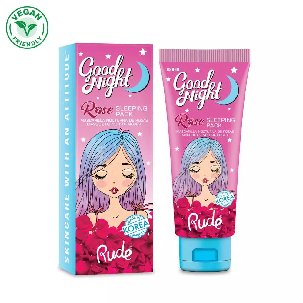 Rude Good Night Rose Sleeping Pack | Best Price in Pakistan original skincare product Pakistan