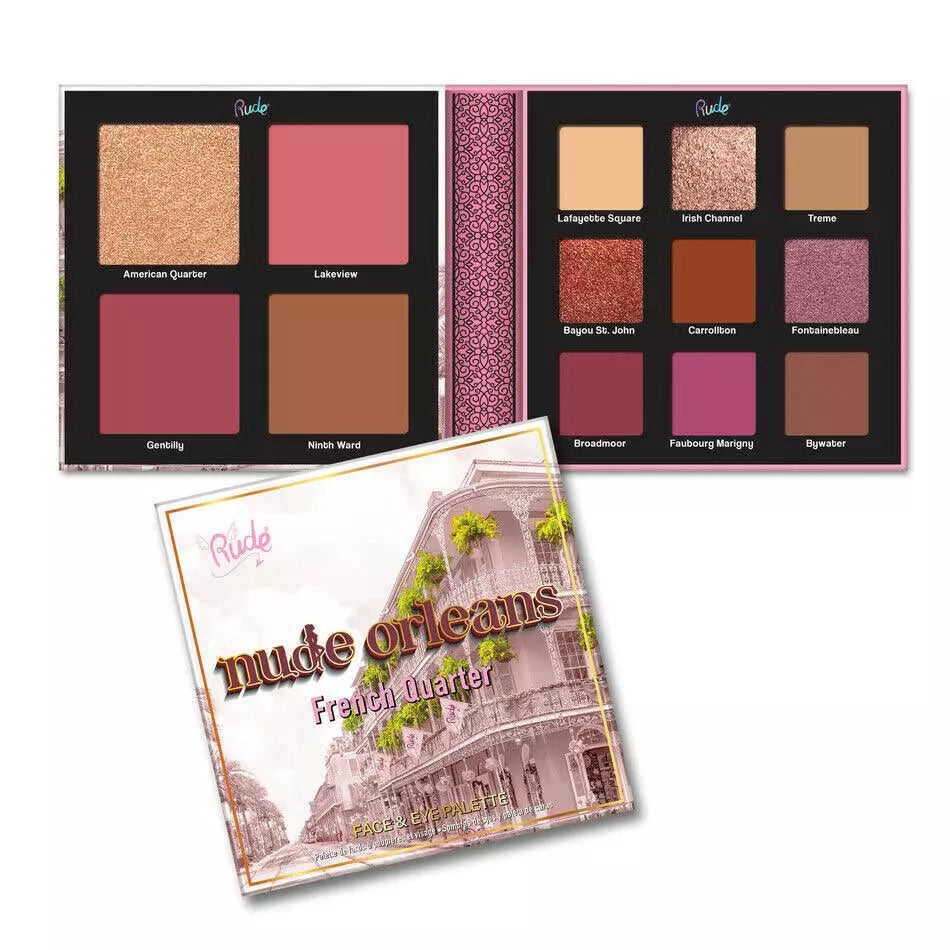 RUDE Nude Orleans Face & Eye Palette | Best Price in Pakistan original skincare product Pakistan