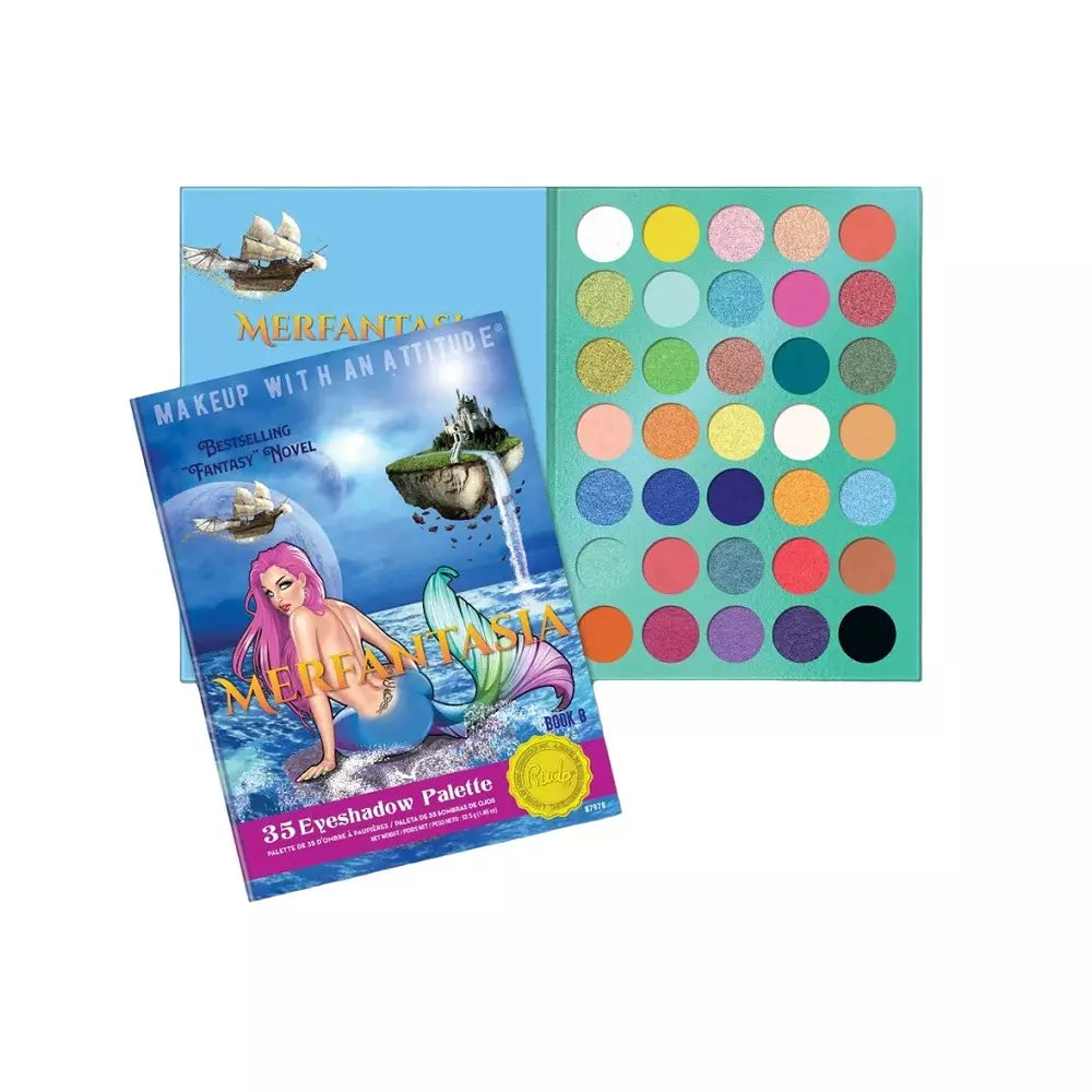 Rude Merfantasia 35 Eyeshadow Palette  Book 8 | Best Price in Pakistan original skincare product Pakistan Main image