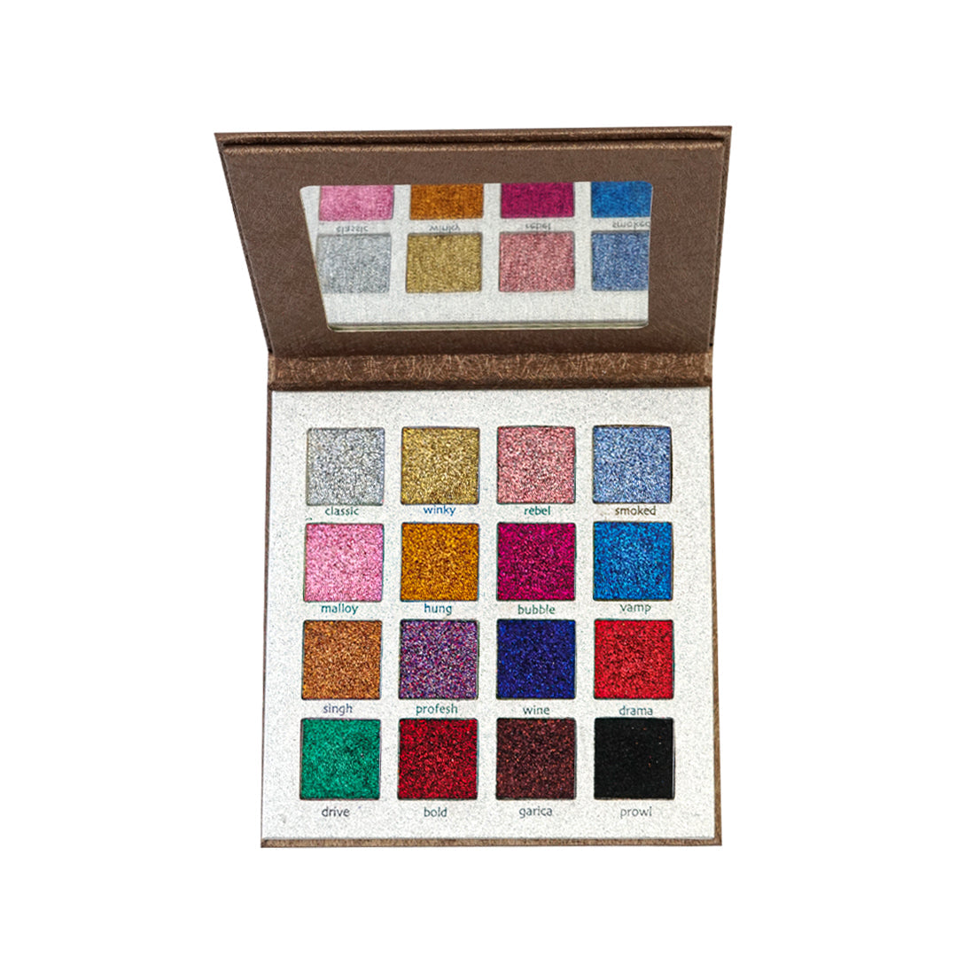 Sweetface | 16 Color Glitter Eye Palette Kit | Best Price in Pakistan original skincare product Pakistan