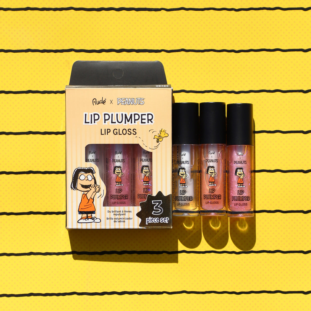 Rude Peanuts Lip Plumper Gloss 3 Piece Set | Best Price in Pakistan original skincare product Pakistan