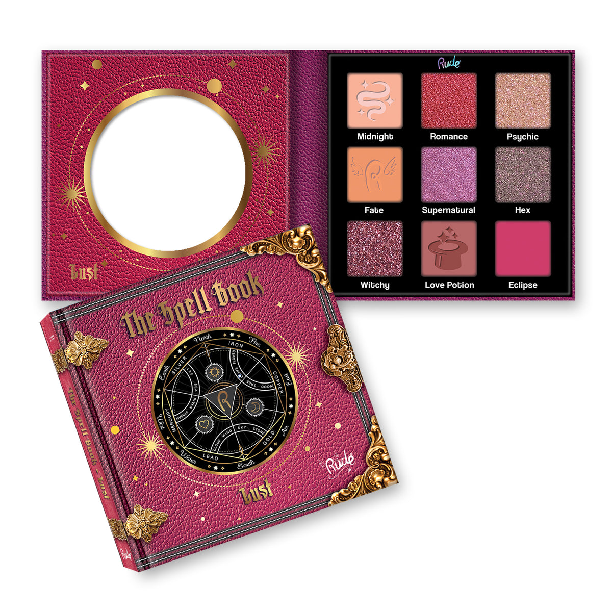 Rude The Spell Book Smooth and Blendable Eyeshadow Palette | Best Price in Pakistan original skincare product Pakistan Main image