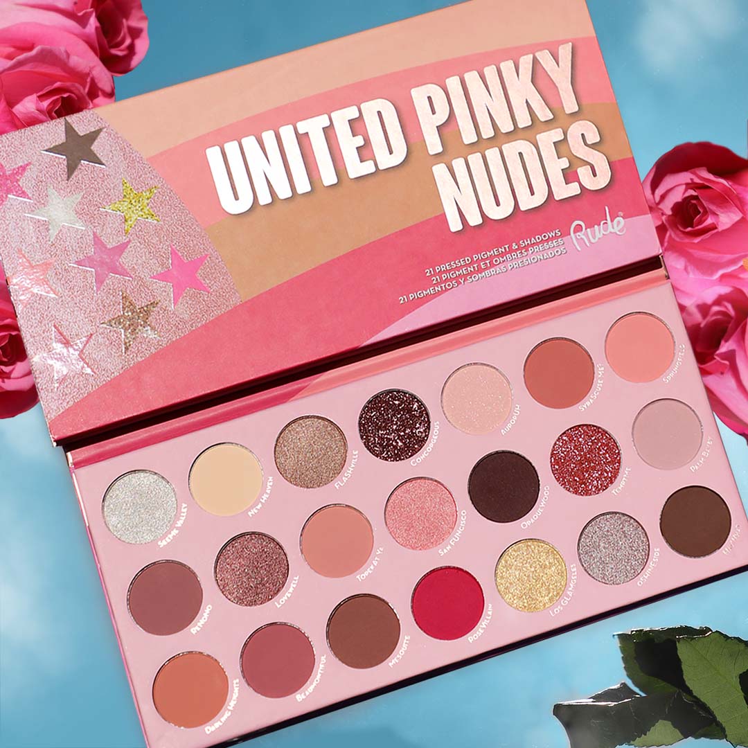 Rude United 21 Pressed Pigment & Shadows Palette | Best Price in Pakistan original skincare product Pakistan Main image