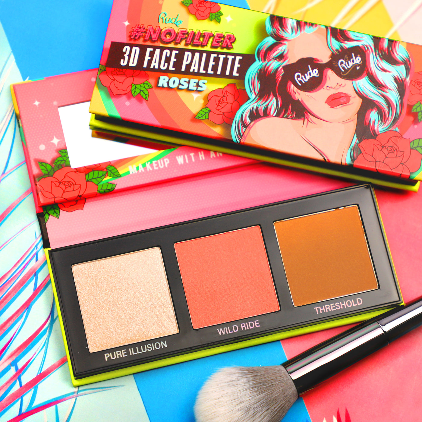 Rude NoFilter 3D Face Palette | Best Price in Pakistan original skincare product Pakistan