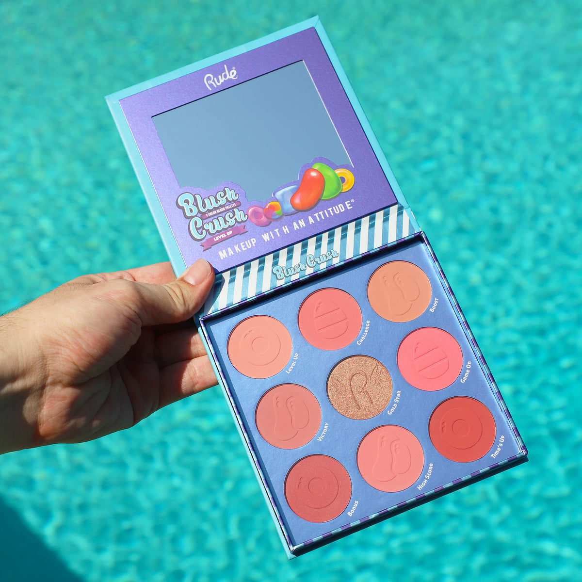 Rude Blush Crush 9 Color Blush Palette | Best Price in Pakistan original skincare product Pakistan Main image