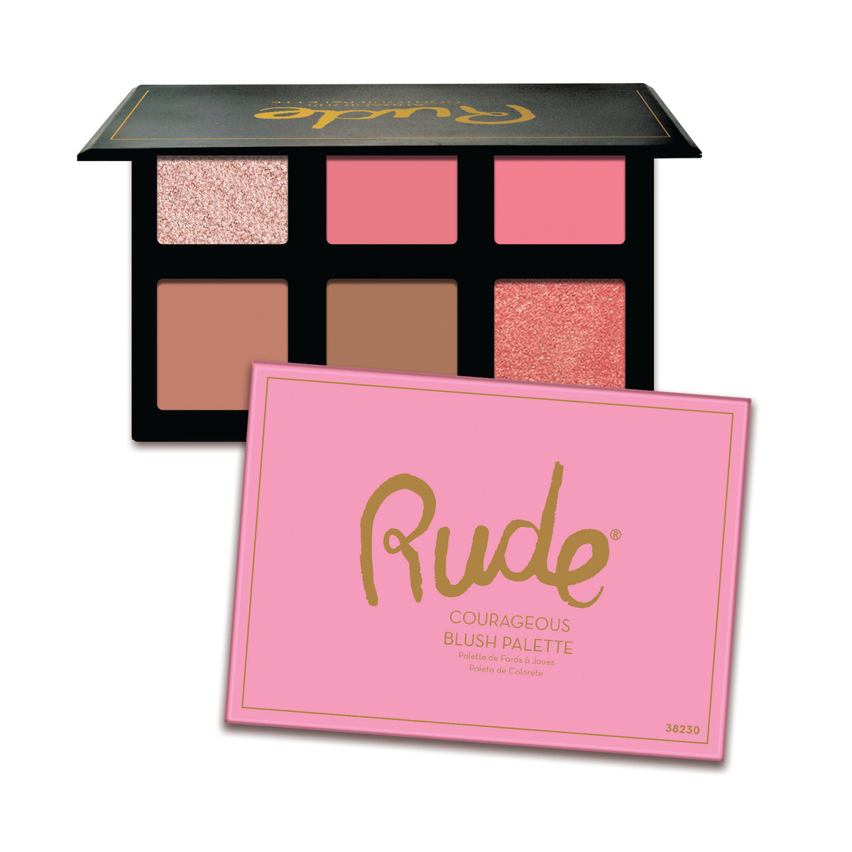 Rude Courageous Blush Palette | Best Price in Pakistan original skincare product Pakistan Main image