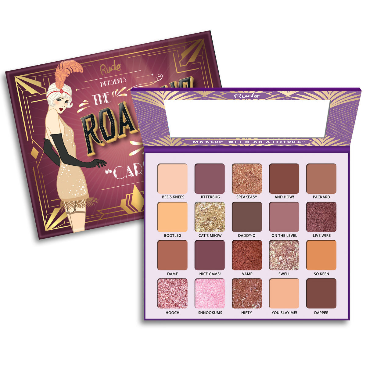 Rude The Roaring 20's Eyeshadow Palette | Best Price in Pakistan original skincare product Pakistan