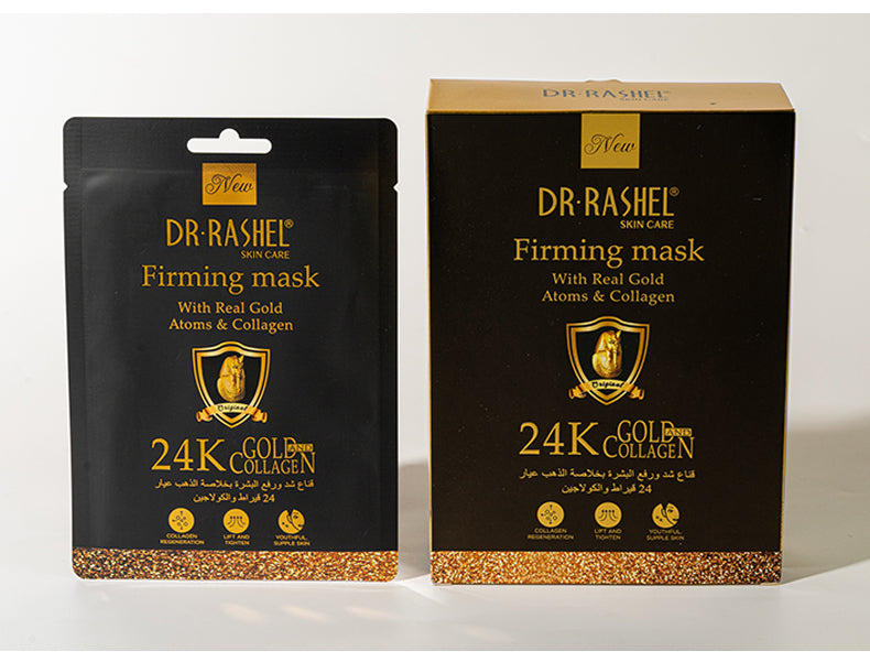 Dr Rashel | 24K God Collagen Firming Mask (Pack of 10) | Best Price in Pakistan original skincare product Pakistan