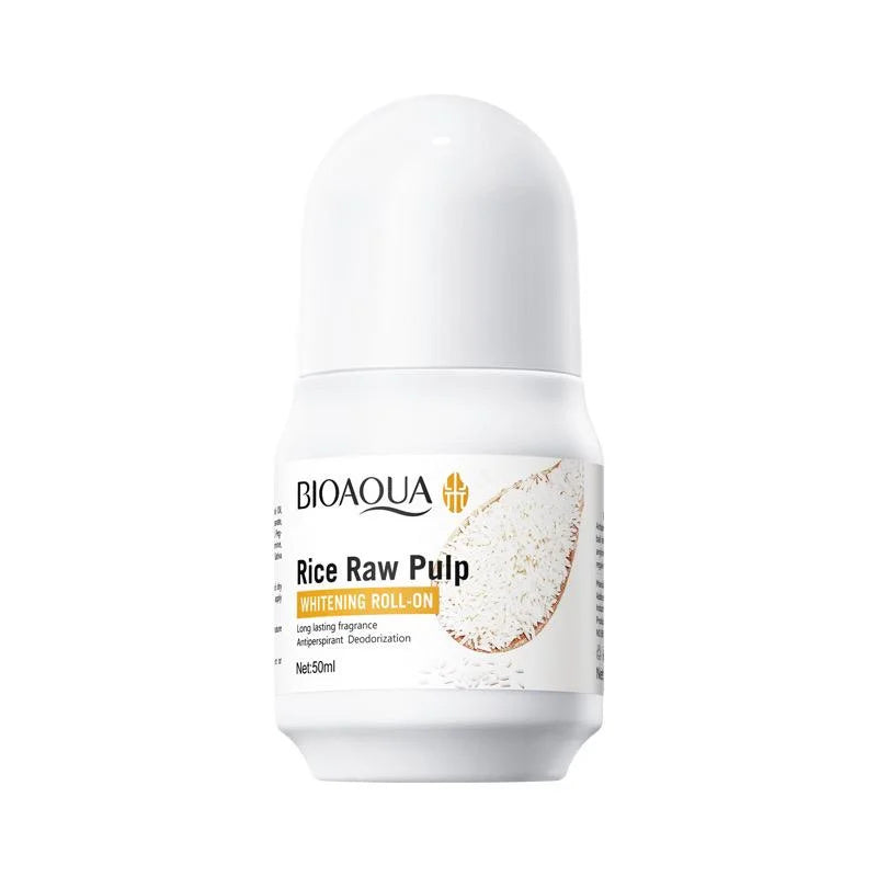 Bioaqua | Rice Raw Pulp Whitening Roll On 50Ml | Best Price in Pakistan original skincare product Pakistan