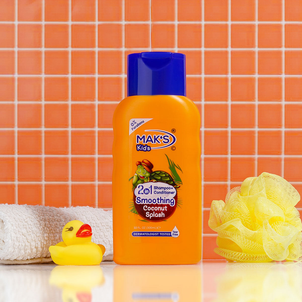 Mak's | Kids 2in1 Coconut Splash Shampoo + Conditioner | 300ml | Best Price in Pakistan original skincare product Pakistan Main image