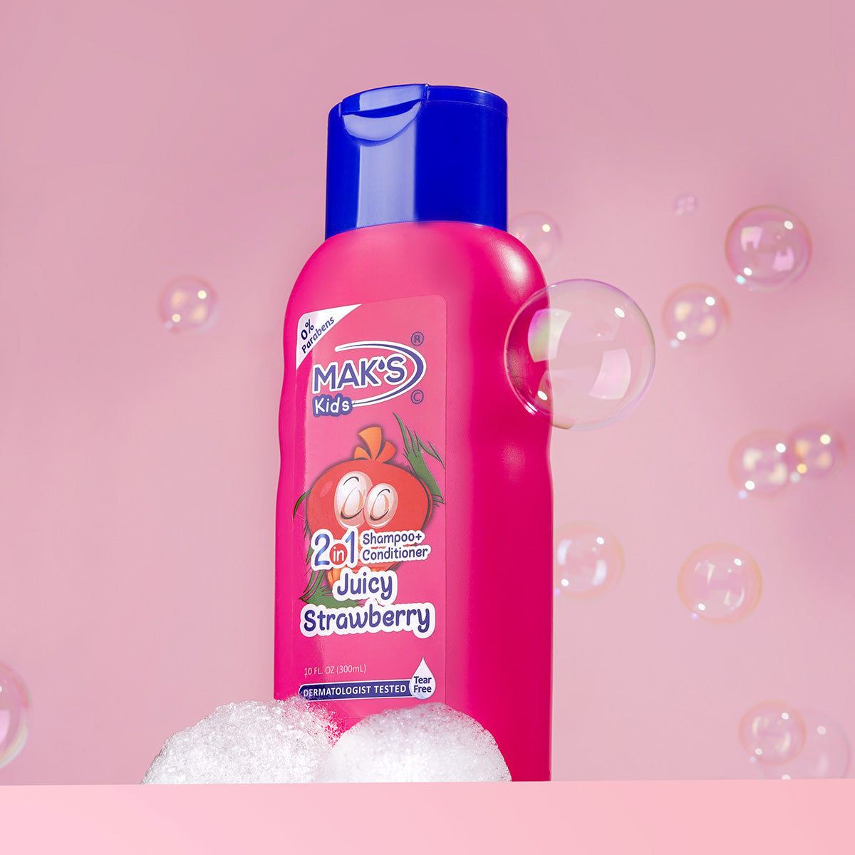 Mak's | Kids 2in1 Strawberry Shampoo + Conditioner | 300ml | Best Price in Pakistan original skincare product Pakistan Main image