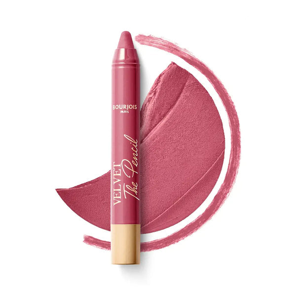 Bourjois | Lipstick and lip liner 2 in 1 Velvet The Pencil | 02 Amou-Rose | Best Price in Pakistan original skincare product Pakistan مرکزی تصویر