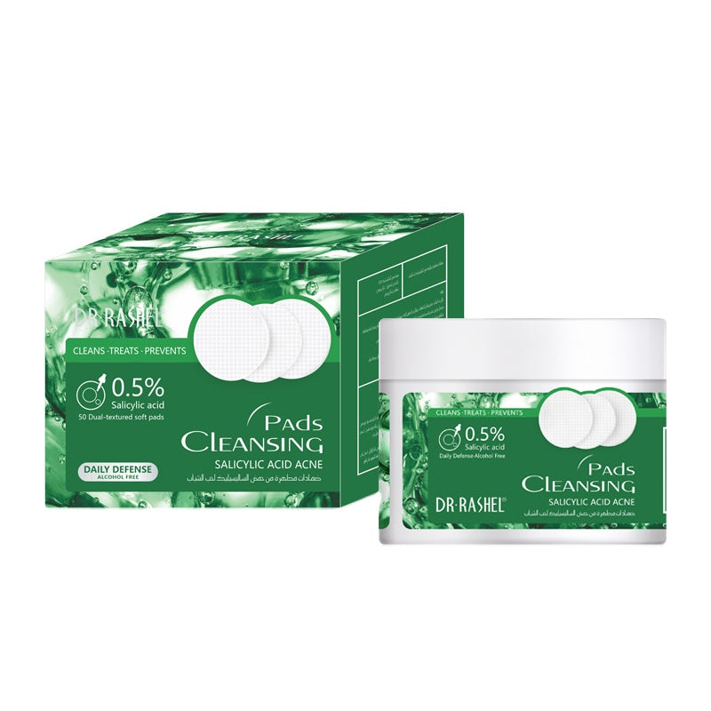 Dr.Rashel Salicylic Acid 0.5% Cleansing Pads Daily Defence 5 | Best Price in Pakistan original skincare product Pakistan