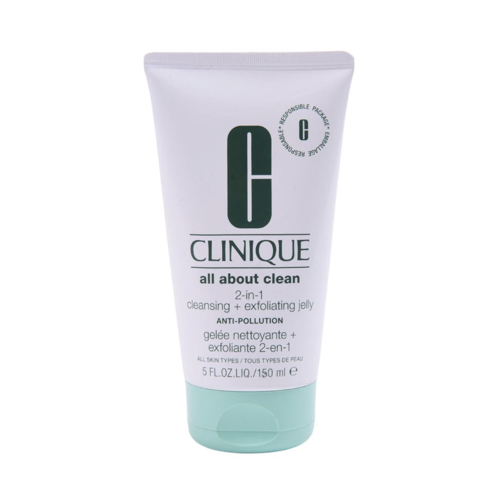 CLINIQUE 2N1 CLEANSING & EXFOLIATING JELLY ANTI POLUTION 150 | Best Price in Pakistan original skincare product Pakistan