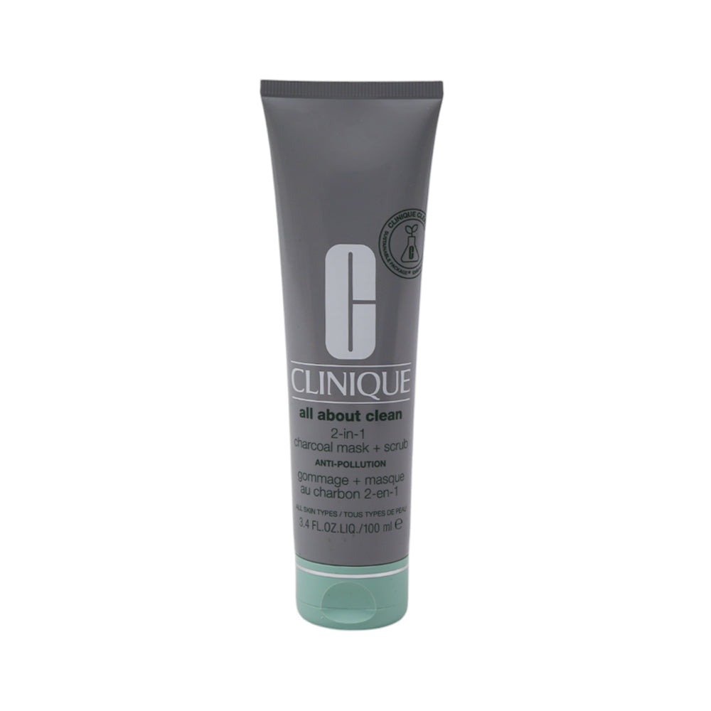 CLINIQUE SCURB ALL ABOUT CLEAN 2IN1 CHARCOAL MASK +SCRUB ANT | Best Price in Pakistan original skincare product Pakistan