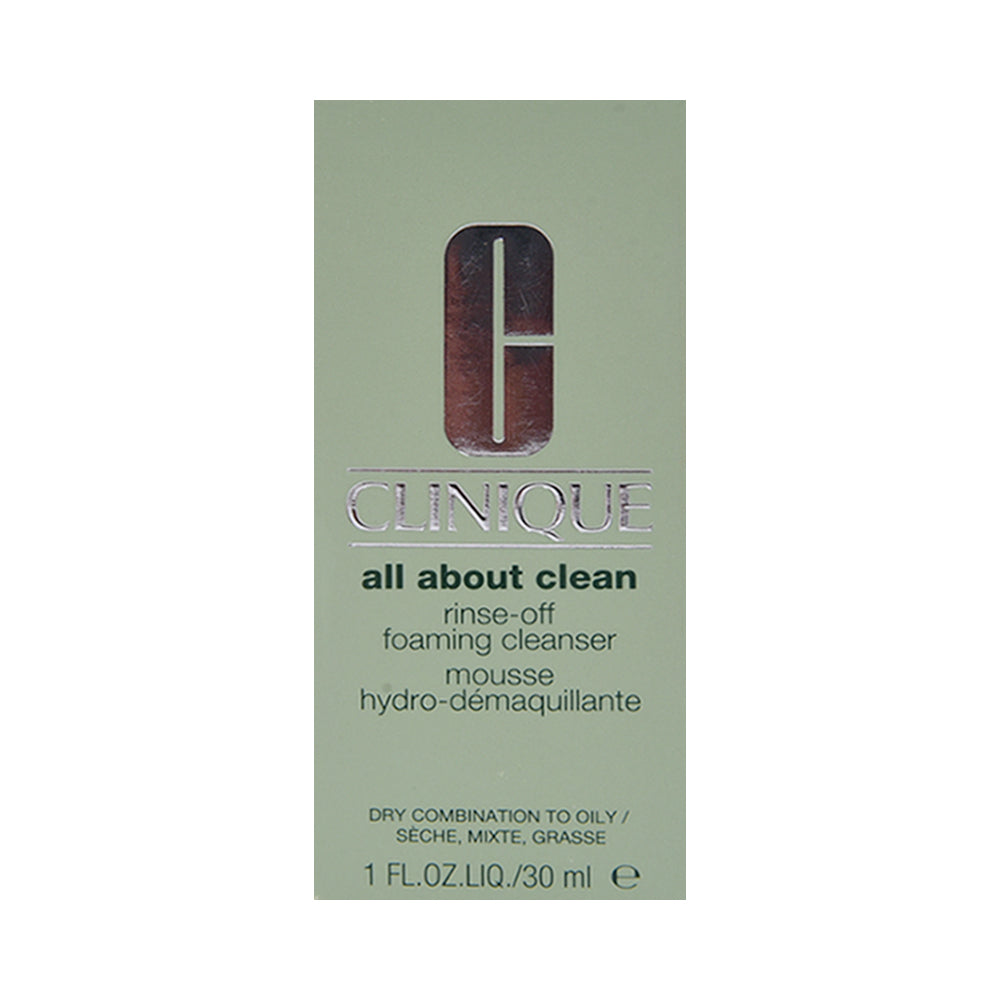 CLINIQUE ALL ABOUT RINSE-OFF FOAMING CLEANSER 30ML | Best Price in Pakistan original skincare product Pakistan